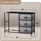 Sorbus Dresser with 5 Drawers - Storage Chest Organizer with Steel Frame, Wood Top, Handles, Fabric Bins